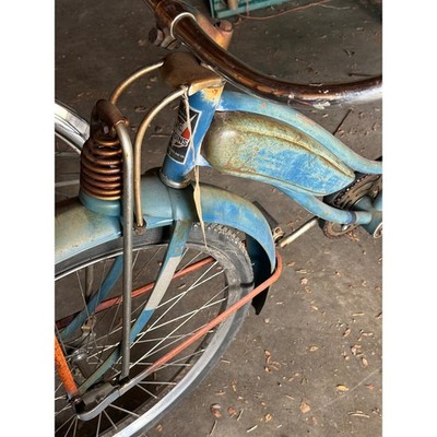 Vintage JC Higgins Blue Cruiser Bicycle Sears Roebuck Springer