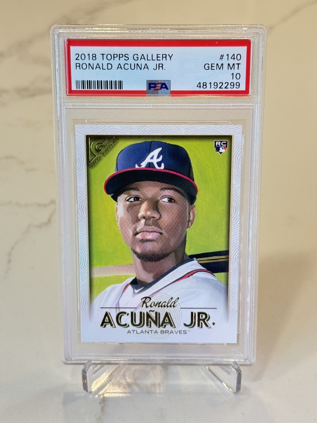 Ronald Acuna Jr - 2018 Topps Gallery Rookie RC PSA 10