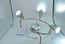 A Three Way Directional Brushed Chrome Finish Ceiling Mounted Light  ASPIS