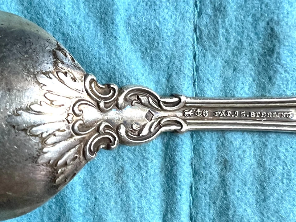 Lote de 6 cucharas de plata esterlina ~ patrón Gorham Sterling Chantilly 160,2 gramos Foto 4 de 4