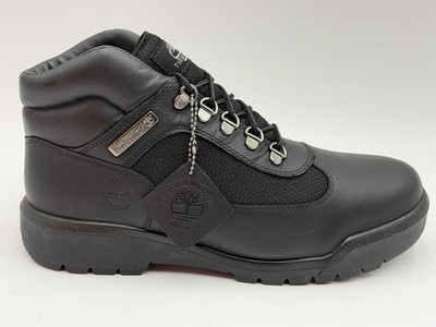 NEW TIMBERLAND SZ 9.5 M FIELD L/F MID BOOT Waterproof  BLACK Full Grain 0A17KY