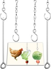 Chicken vegetable skewer feeder toy