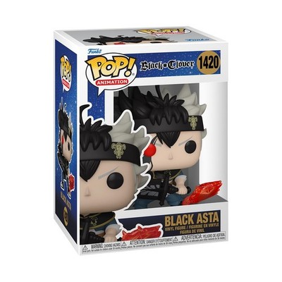 Funko Pop Asta Black Divider Vinyl Figure Black Clover Collectible 375 Inches