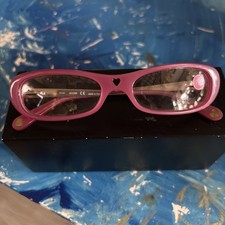 MOSCHINO PINK CAT EYE EYEGLASSES FRAMES ONLY 52/17/135 NEW