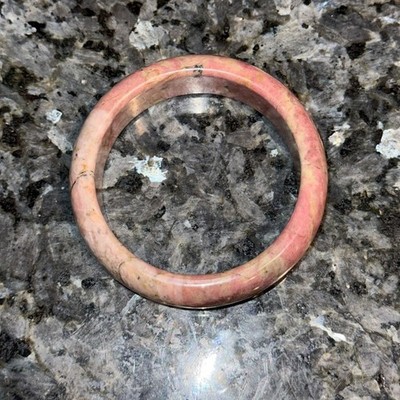 Elegant Pink Rhodonite Bangle 59MM (2.32 ) Natural stone