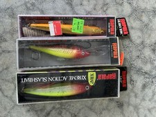 Rapala X-Rap Shad Rap Husky Jerk Lote de 3 Slashbait Jerkbait Oro Amarillo Rojo