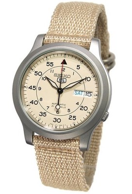 SEIKO import Watch Mesh Belt Automatic Beige SNK803K2 Men's