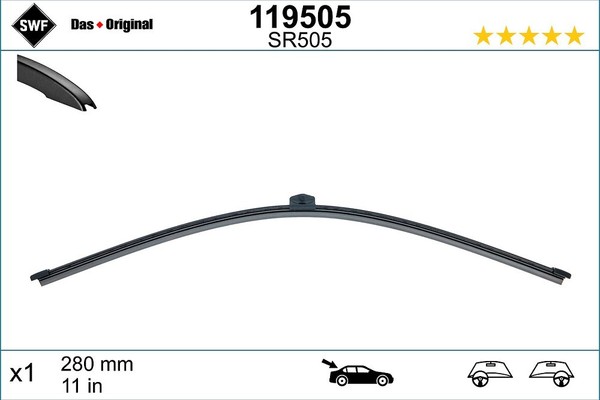 SWF Wischblatt Hinten U.A. FüR Audi, Bmw, Cupra, MERCEDES-BENZ, Porsche-image