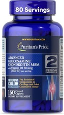 Puritan's Pride Advanced Glucosamine Chondroitin MSM with Vitamin D3 50mcg 2000