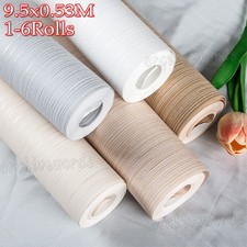 6X 3D Effect Mix Plain Thick Texture Wallpaper Striped Wall Paper Decor for Home