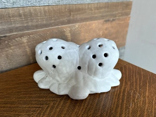 Vintage Van Briggle Acorn Flower Frog Art Pottery - Colorado Springs