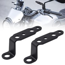 2pcs Motorcycle Mirror Mounting Bracket Motorcycle Fog Driving Light Black
