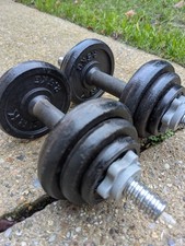 York cast iron 20kg dumbbells. 10kg dumbbell. 2x 10kg dumbbells. Weights