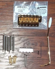 Fender® American Vintage SRV Strat LH Gold Bridge Assembly~2 3/16"-2 7/32"~New