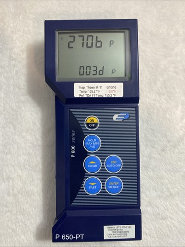 NIST Tracable Calibrated Dostmann P650-PT Platinum Resistance Thermometer, Case