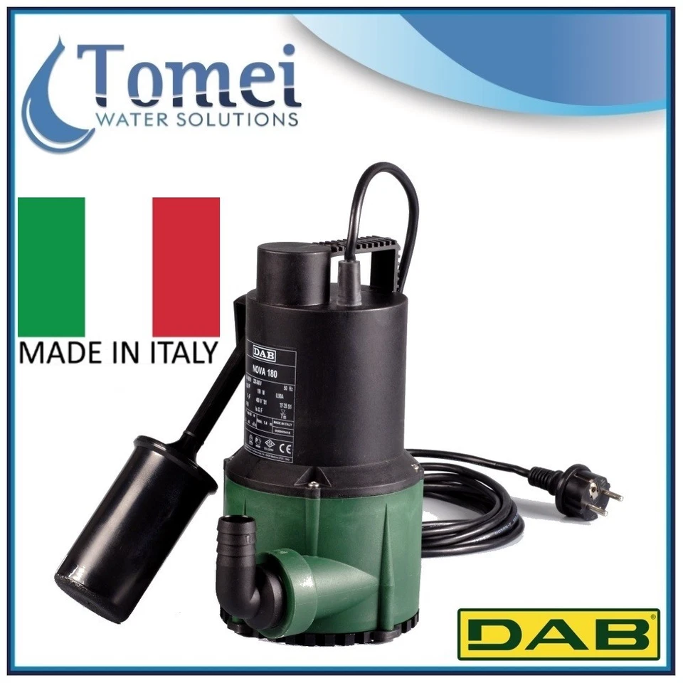 Tauchpumpe Drainage Klares Wasser NOVA 180M-A SV 0,2Kw 1x230V schwimmer DAB