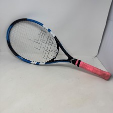 Babolat Drive Max 110 Tennis Racquet 4 1/4 Grip Blue Black White Broken Strings