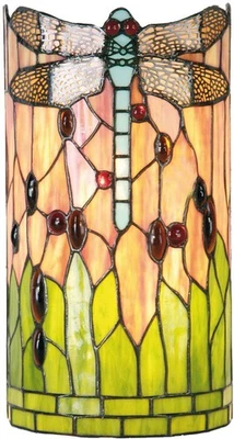 Wandlampe Tiffany Libelle 19x11,5x35 cm - Bild 1 von 2