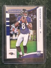 2018 Panini Lamar Jackson Rookie Card. rookie card picture