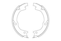 TRW Bremsbackensatz Feststellbremse Handbremse Hinten GS8829