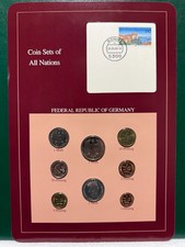 Franklin Mint Coins Of All Nations Set - Federal Rep of Germany 8 coin with card