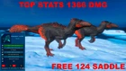 ⚡ARK Survival Ascended PvE PC/XBOX/PS5 Megaraptor Top Stats 1366 Melee