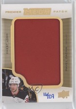 2020 Upper Deck Premier Mega Relics Chest Logo 16/29 Pavel Zacha Jumbo Patch 0c3