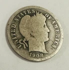 1908-O Barber Silver Dime *Key Date* Mint 90% Silver  US Coin # BD 1908-O KD