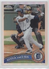 2011 Topps Chrome Refractor Austin Jackson #28 a2v