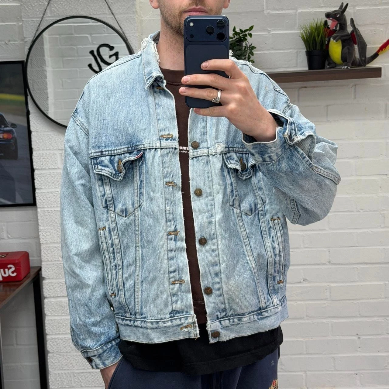 Vintage 1970s Levi’s Denim Trucker Jacket L / XL