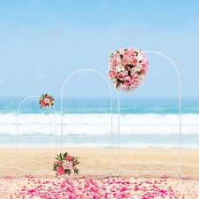 Wedding Arch Backdrop Stand Metal Arch Stand Set of 3 for Birthday Party Wedding