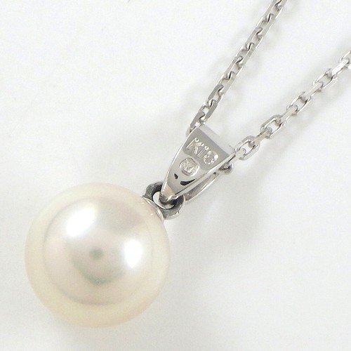 Collar MIKIMOTO Perla Akoya 750 (18K) Oro Blanco - Imagen 2 de 8