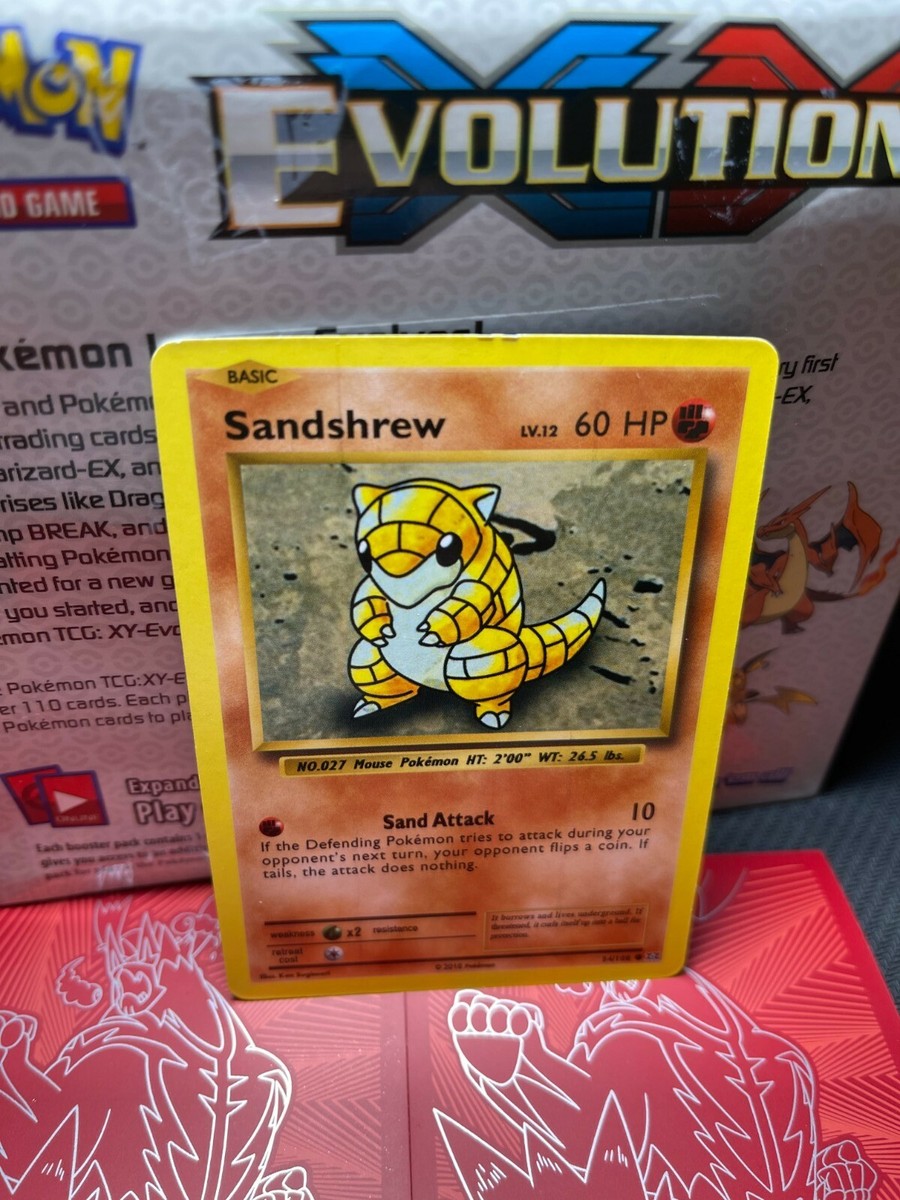 Sandshrew 54/108 Common Pokémon TCG Card XY Evolutions Set (2016)