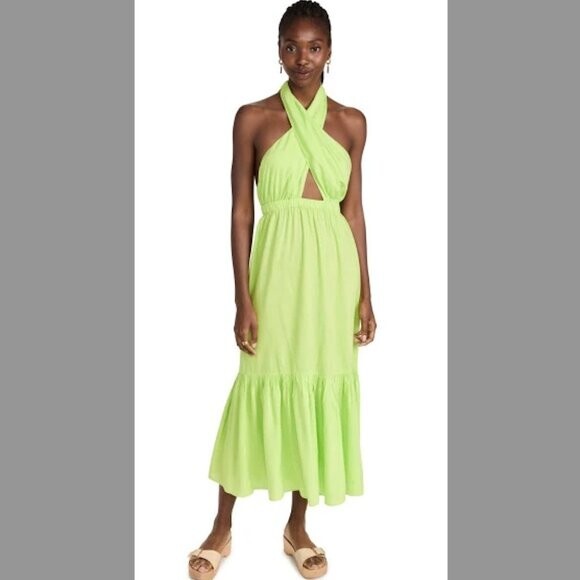 floral sage green dress Palm Sketch Sage Floral Mini Dress | Trendy Women's Dresses main image 1