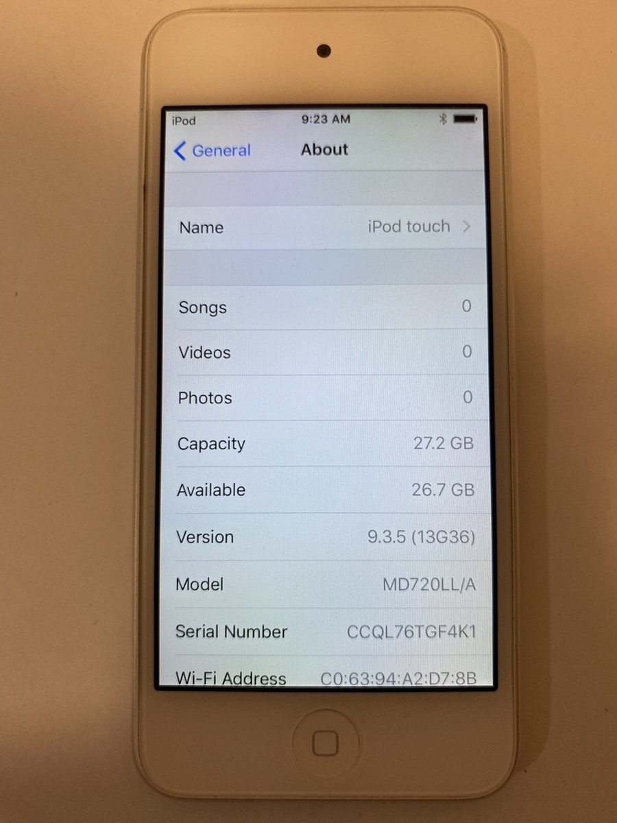 Apple iPod touch 5th Generation Silver (32 GB) 885909609666| eBay
