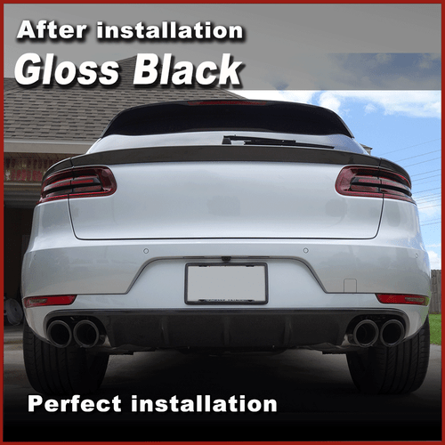 Alerón trasero negro brillante maletero alerón trasero alerón labio para Porsche Macan - Imagen 5 de 12
