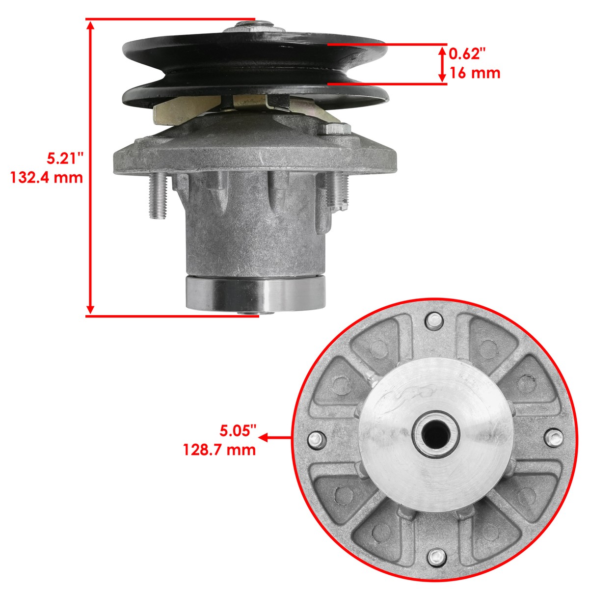 2525りん5 2x Spindle For John Deere SX95 12.5HP Kawaski 460cc 38