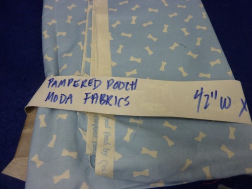 MODA PAMPERED POOCH COTTON FABRIC REMNANT 42” W X 45” L - Picture 9 of 10