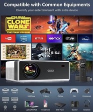Fudoni projector Aurora P3 - WiFi and bluetooth - 1080P
