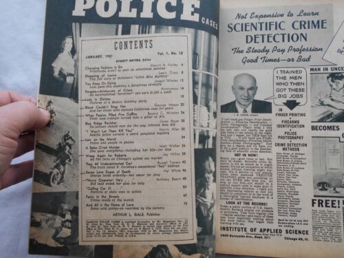 FAMOUS POLICE CASES Magazine-JANUARY,1951 - Picture 2 of 2