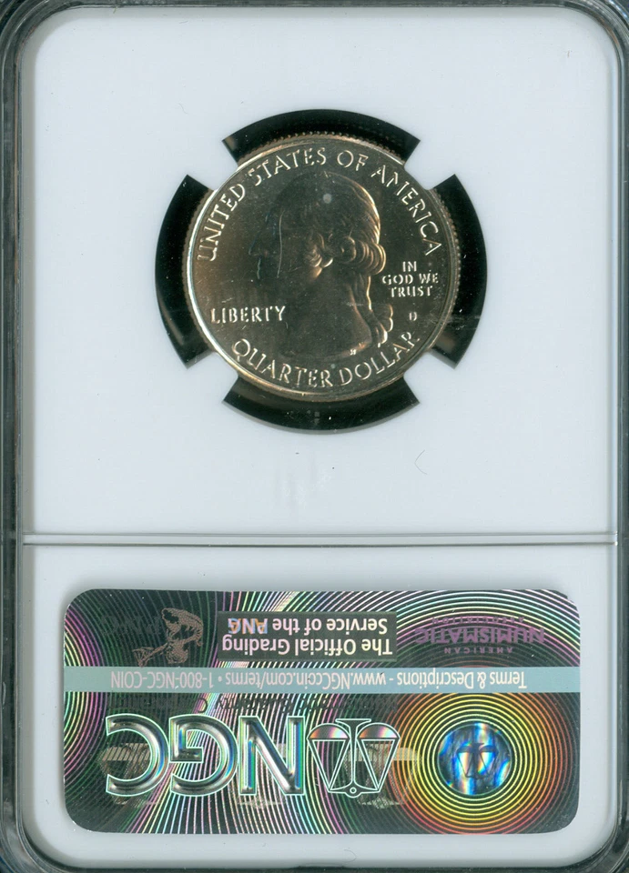 2015 D KISATCHIE PARKS QUARTER NGC MS66 PL * - Image 2 of 2