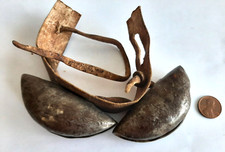 ANTIQUE PRIMITIVE. NATIVE AMERICAN  LEG/ ARM BAND, CEREMONIAL DANCE BELL.