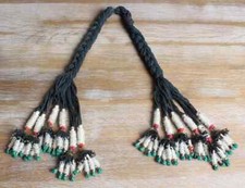 Tassel Segusha Belly Dance Hair Piece Uzbek 6.30" x 18.50" FAST Shipment 11199
