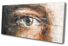 Painting Style Eye Surrealism Fantasy SINGLE CANVAS WALL ART Picture Print