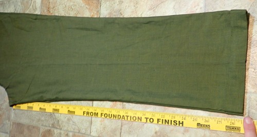 KORATRON Vintage 60's GREEN Pants SHARKSKIN Slacks Drop Loop Trousers 35x28 - Picture 12 of 15