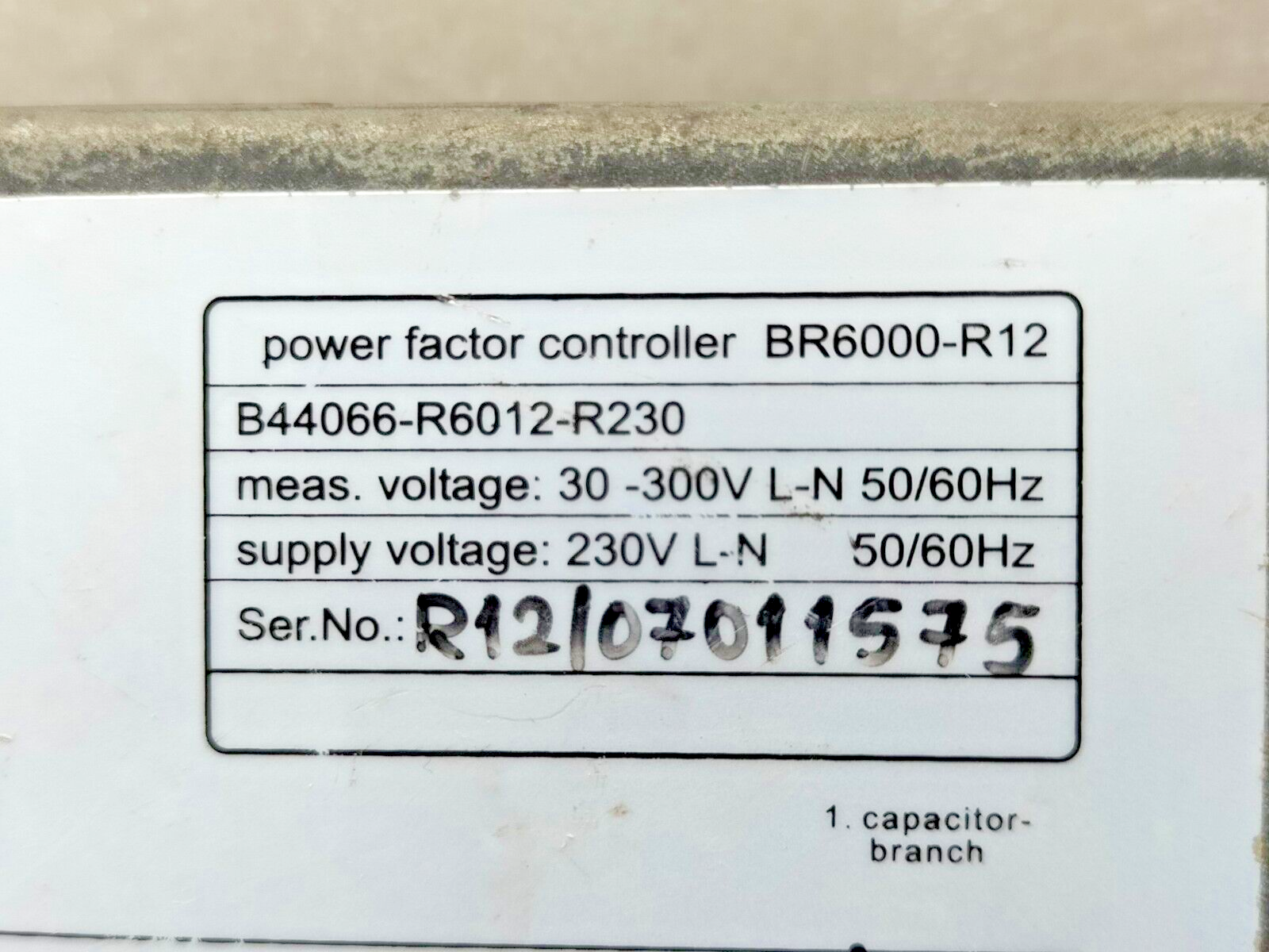 EPCOS BR6000-R12 POWER FACTOR CONTROLLER B44066-R6012-E230 | eBay