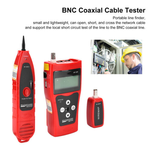NF‑308 Network Cable Tester LCD Telephone Audio BNC Coaxial Lines Finder Tracer✈ - Bild 1 von 12