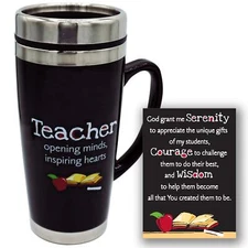 Abbey Gift Travel Mug Insulated Coffee Thermos With Lid Inspirational Teacher Ap