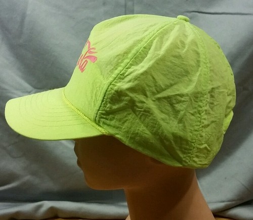 cola hat cap snapback rave edm adjustable neon green pink coke