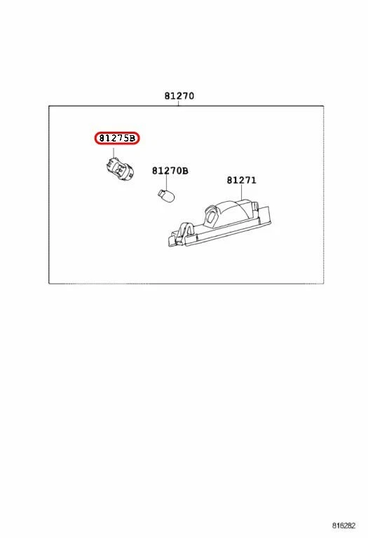 Enchufe de lámpara de respaldo Toyota 90075-60005 OEM para RAV4 Scion Foto 3 de 4